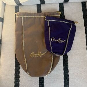 Crown Royal Brown Drawstring Bags